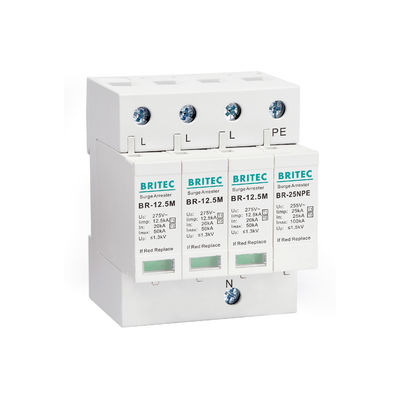 BR-12.5M 3P Type 1 12.5kA 3 phases Surge dispositif de protection SPD Arrester 12.5ka surge suppresseur industriel