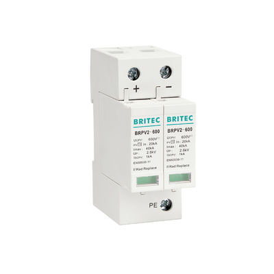 BRPV3-1500 DC 1500V 3P PV Arrestateur de surtension solaire 40ka Protecteur de surtension dc spd
