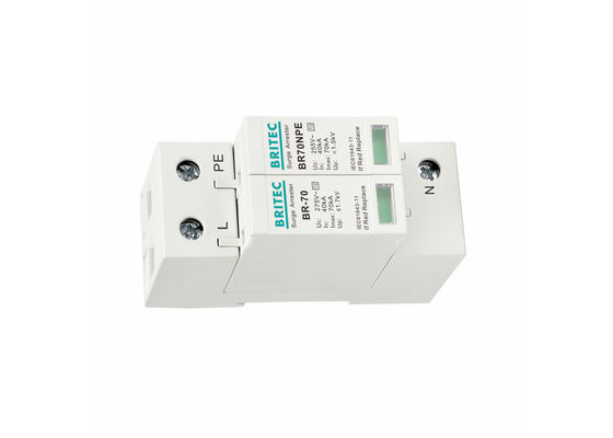 Dispositif de protection contre les surtensions de type 2 de 70 kA en plastique thermique UL94-V0