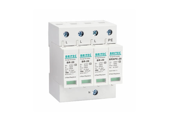 dispositif de protection électrique de foudre du protecteur de montée subite à C.A. 275V 20kA