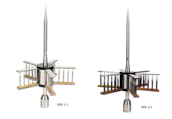 Stainless Steel 304 Lightning Arrester Lightning Rod with Early Stream Discharge pour la protection contre les éclairs dans les bâtiments de grande hauteur