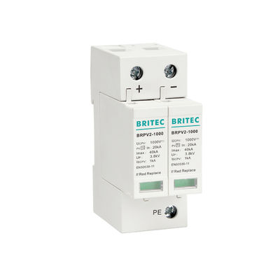Dispositif de protection solaire de montée subite de C.C SPD picovolte du terminal graphique 1000V de BRPV3-1000GD