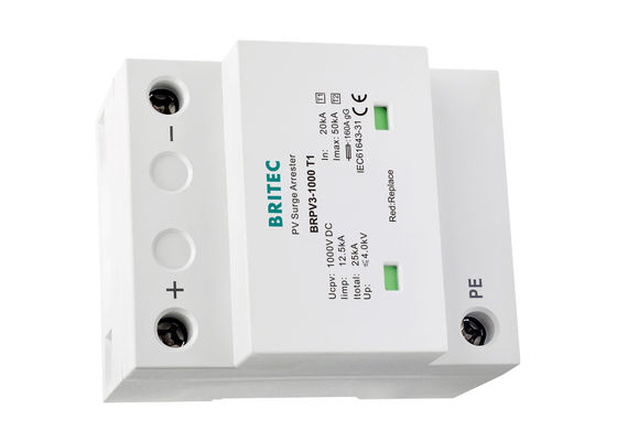 Classez l'intercepteur de montée subite de la classe II SPD picovolte d'I pour les systèmes photovoltaïques 12.5kA 10/350us