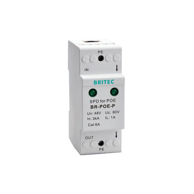BR-POE-M RJ45 POE Ethernet Data Surge Protection Devices protecteur de foudre poe protecteur de surtension rj45 NET 6 protecteurs de surtension poe