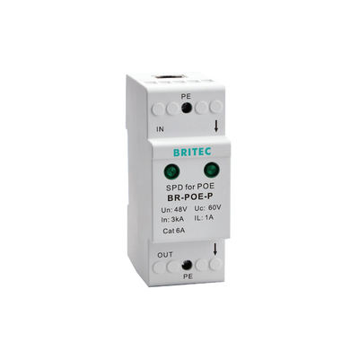 RJ45 POE Ethernet Dispositifs de protection contre les surtensions de données SPD 48V Protection contre les surtensions de réseau