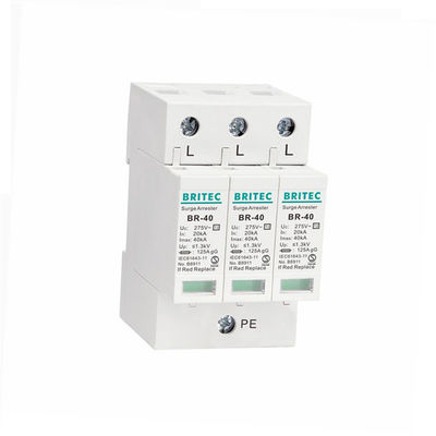 BR-40 4P 40kA Dispositif de protection contre les surtensions de 3 phases