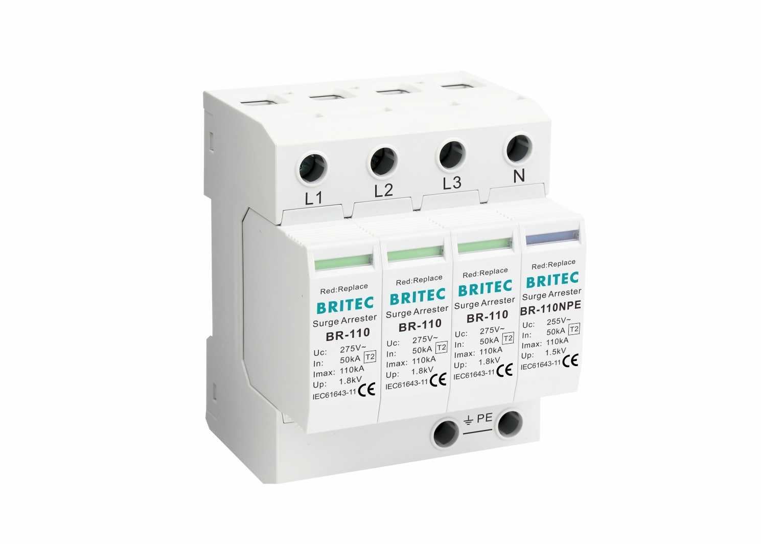 Phase 110 Appareil de protection contre les surtensions de type 2 110KA ...