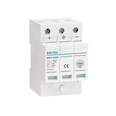 BRPV3-1000 1000V 40kA 3P DC Dispositif de protection contre les surtensions photovoltaïques solaires