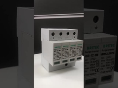 Courant dérivé élevé d'amortisseur de montée subite de parafoudre de la classe B+C 12.5KA de la CE